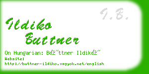 ildiko buttner business card